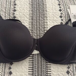 Calvin Klein Lightly Lined Full Coverage Black Bra